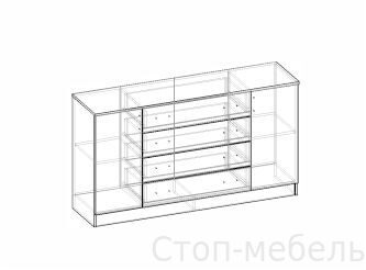 Комод комбинированный Светлана