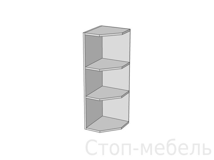 Модуль №54 полка полукруглая открытая 315*960
