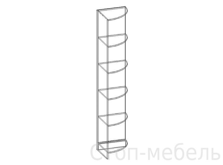 Стеллаж угловой 2200